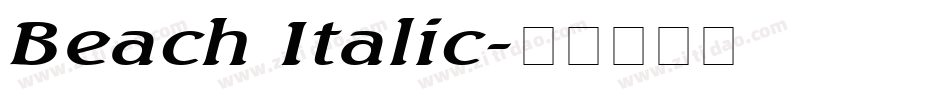 Beach Italic字体转换